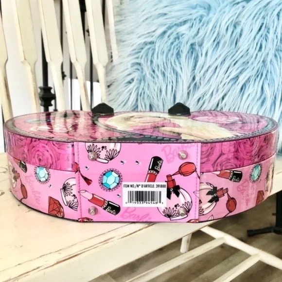 Barbie, Carrying Case, w/Mirror, Makeup Case, Overnight Bag, RARE Nice Condition - Picture 7 of 14